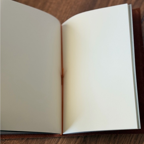 Paper Republic A5 Leather Journal Cover w/ 2 Inserts Traveler Notebook - Picture 6 of 11